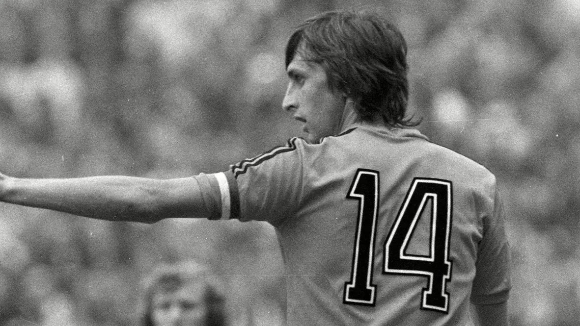 Johan Cruyff of the Los Angeles Aztec's before a match in Los
