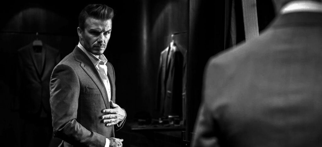 how2 to wear a suit like David Beckham